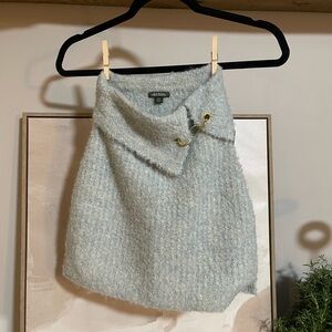 Wild Fable XXS Light Blue Skirt with gold chain detail